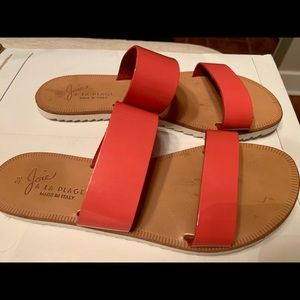 Joie a La Plage Avalon Patent Leather Sandals 8